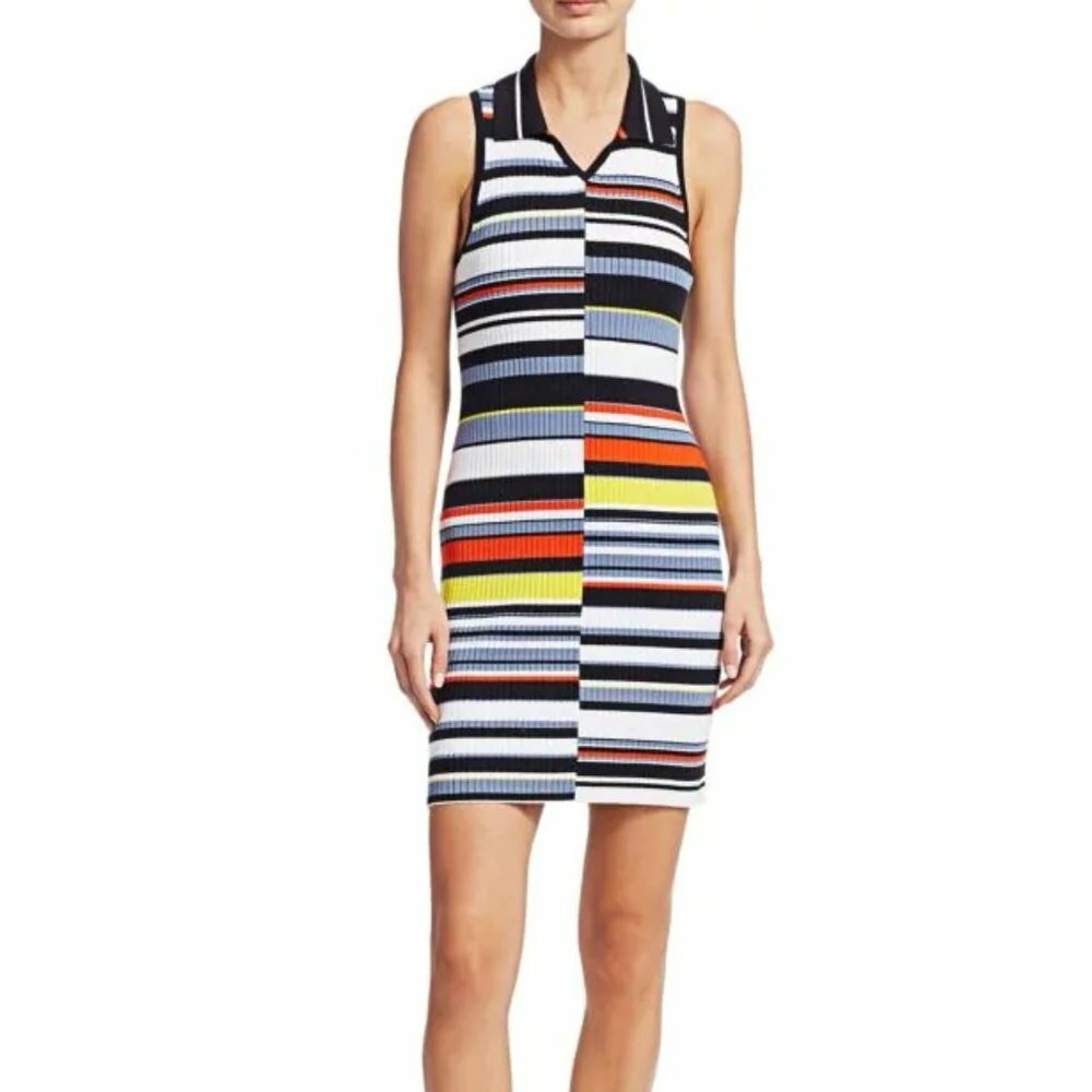 Rag & bone Striped Multicolor Knit Dress